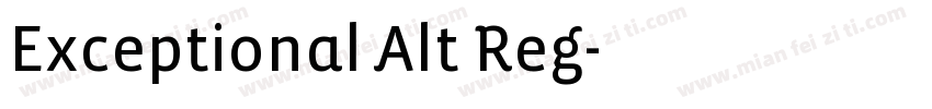 Exceptional Alt Reg字体转换
